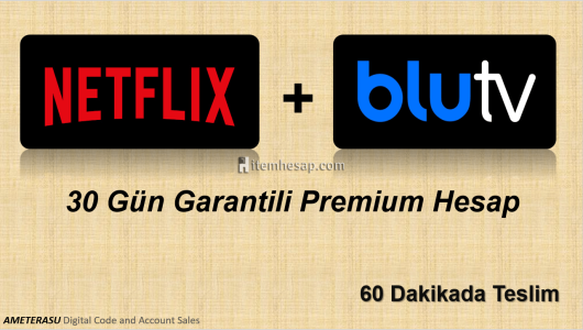 30 gün garantili Netflix ve Blu tv Premium Hesap
