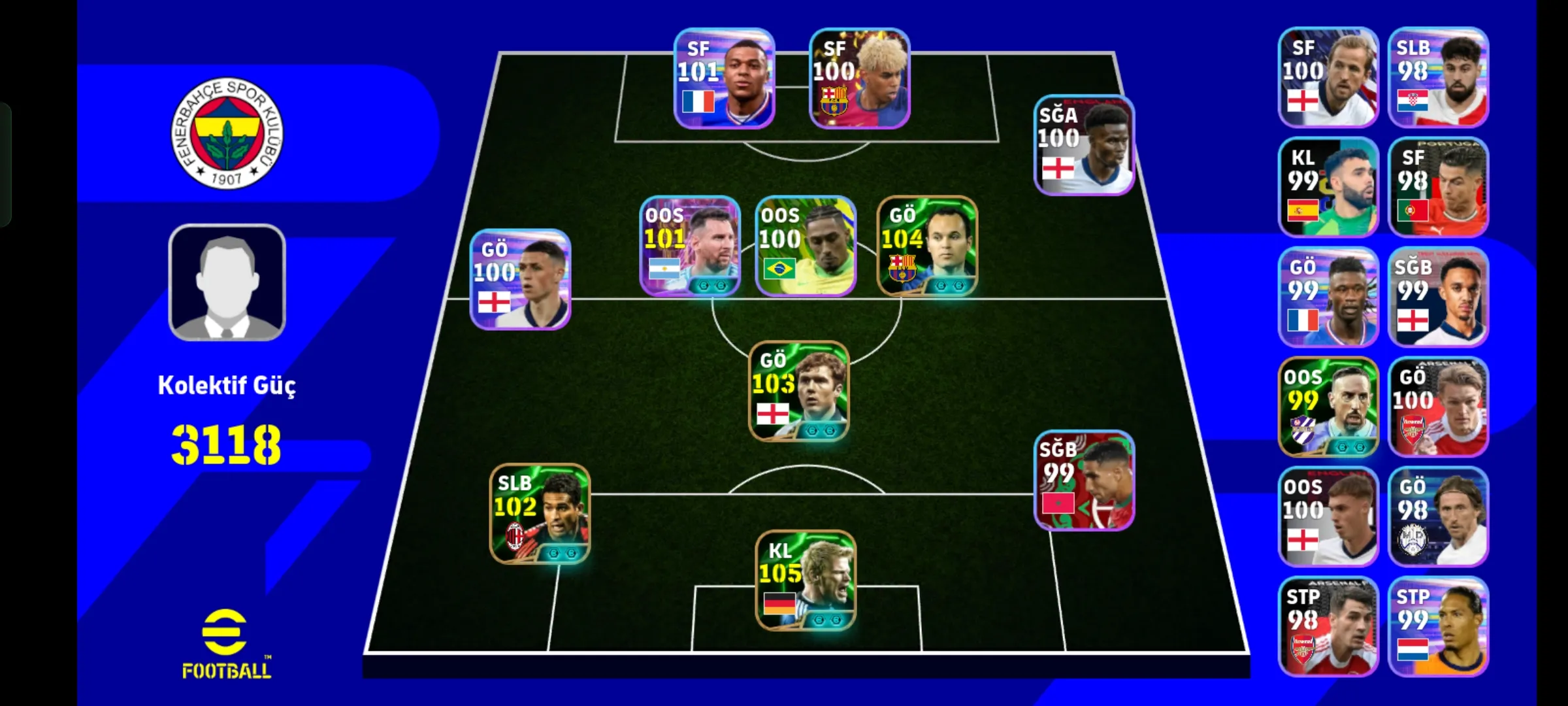 pes hesabı #satıyorum