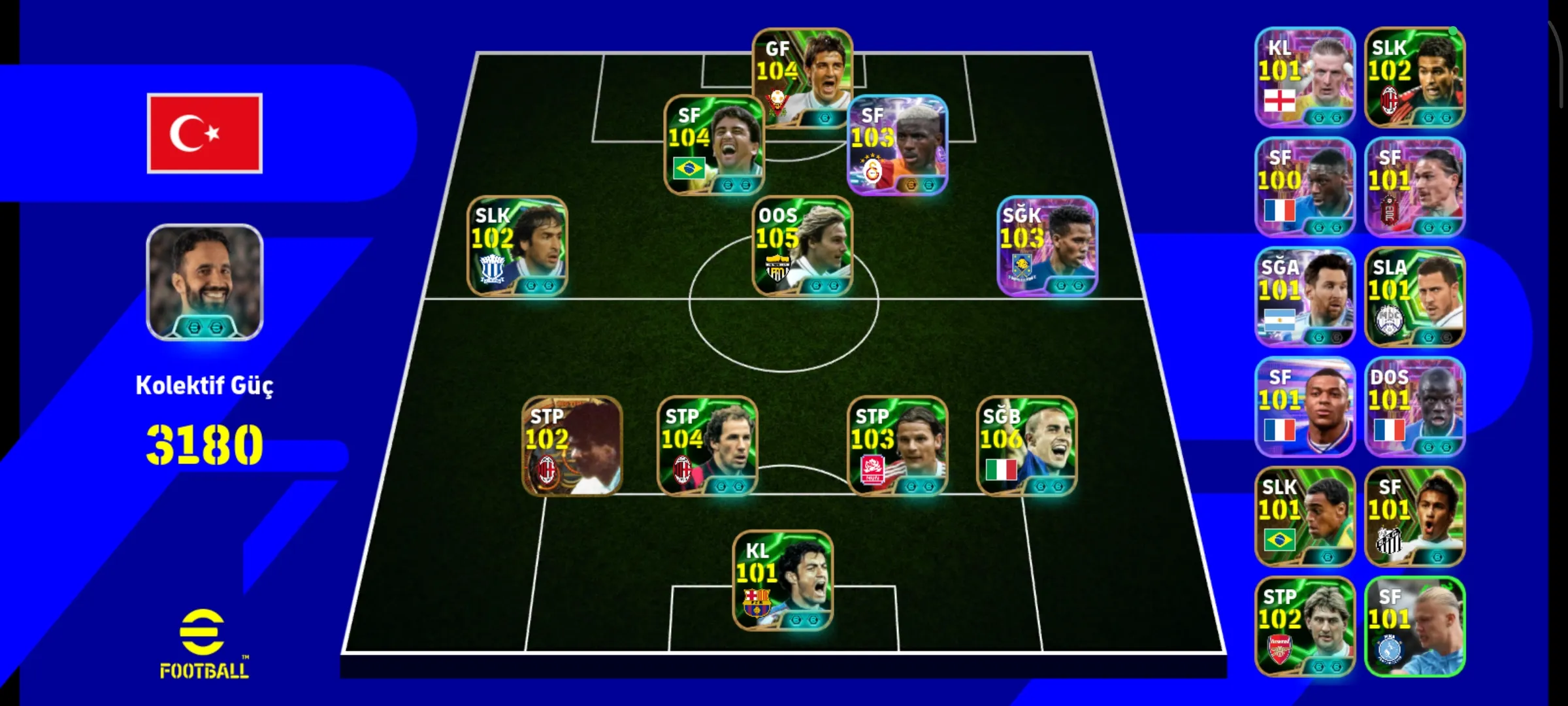 eFootball Hesabı Satılır 3180 KG Sadece 2750 TL #satıyorum