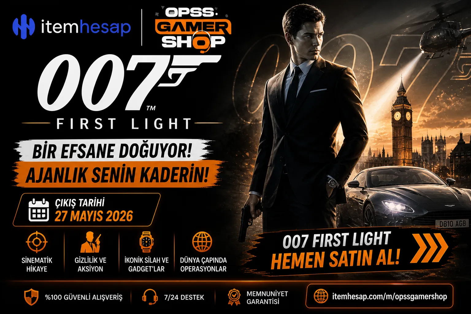 007 First Light, efsanevi James Bond evrenini yeni nesil grafikler…