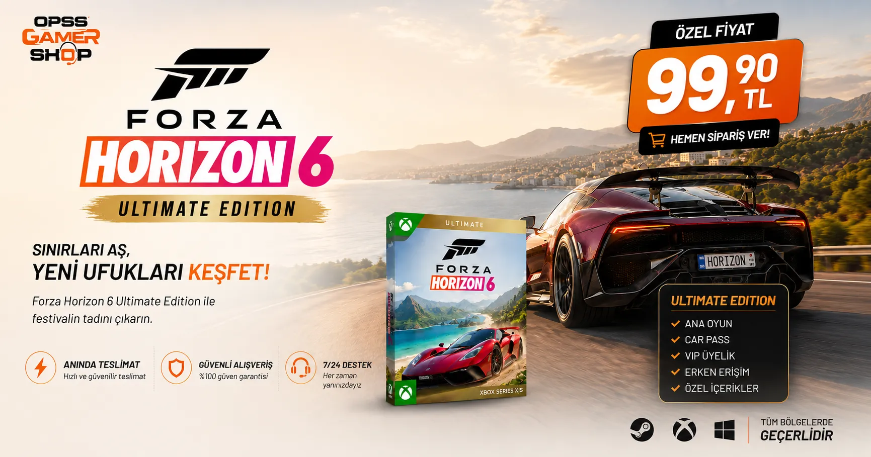 🔥Forza Horizon 6 Premium Edition Hesap Satın Al | 🔥99.90 TL Forza Horizon 6 Premium Edition,…