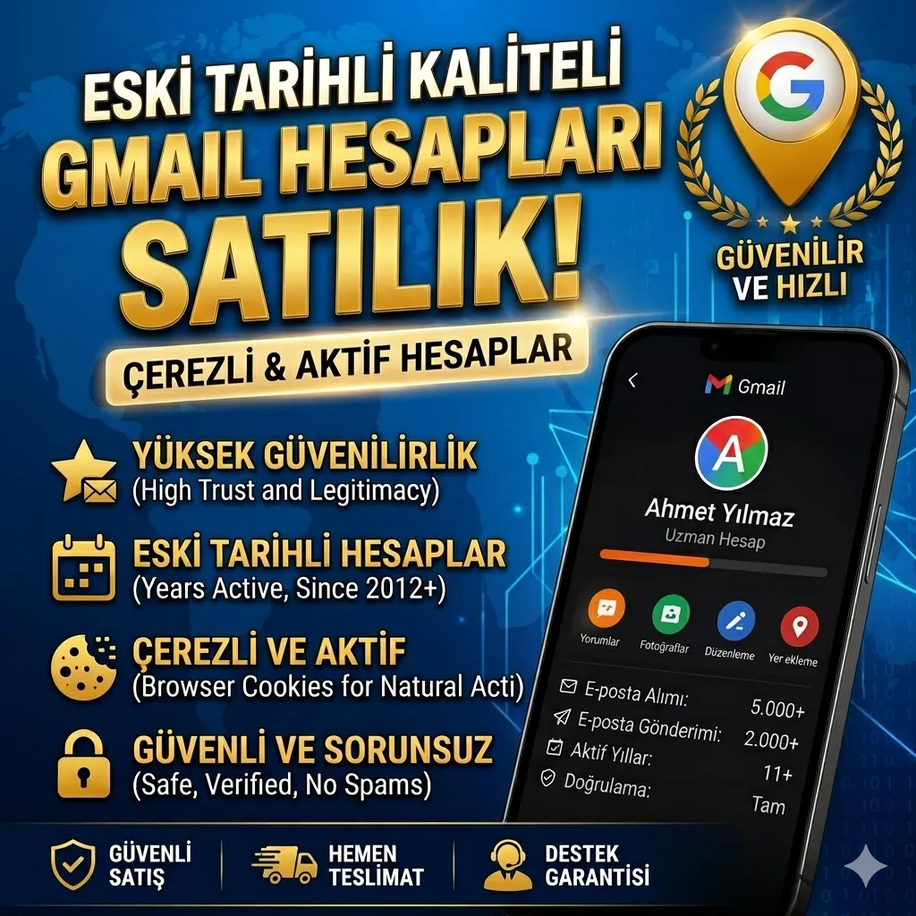 #satıyorum ESKİ TARİHLİ ÇEREZLİ GMAİL HESAPLARI A+++…