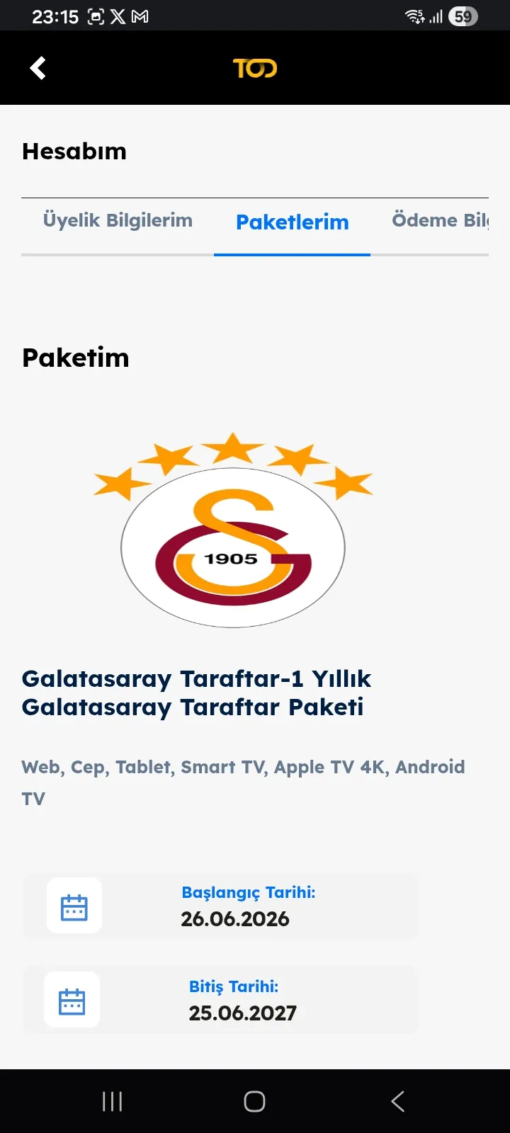 #satıyorum 1 yıllık Galatasarayın bütün futbol maçları 1.700 tl