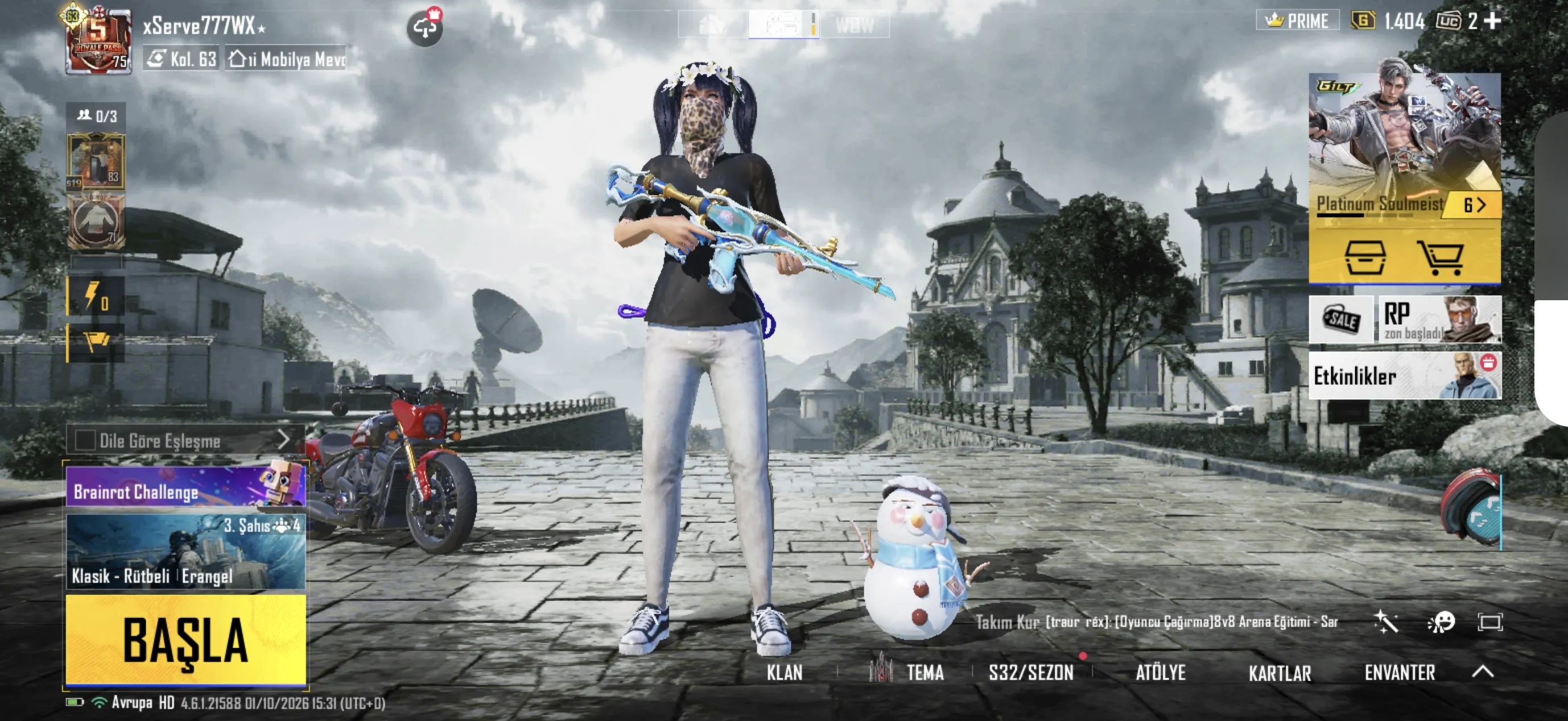 #satıyorum 63 koleksiyon m4 5 s5,s6,s7 rp saç 75 Lvl Id : 5371023101 63 koleksiyon 101 destansı…