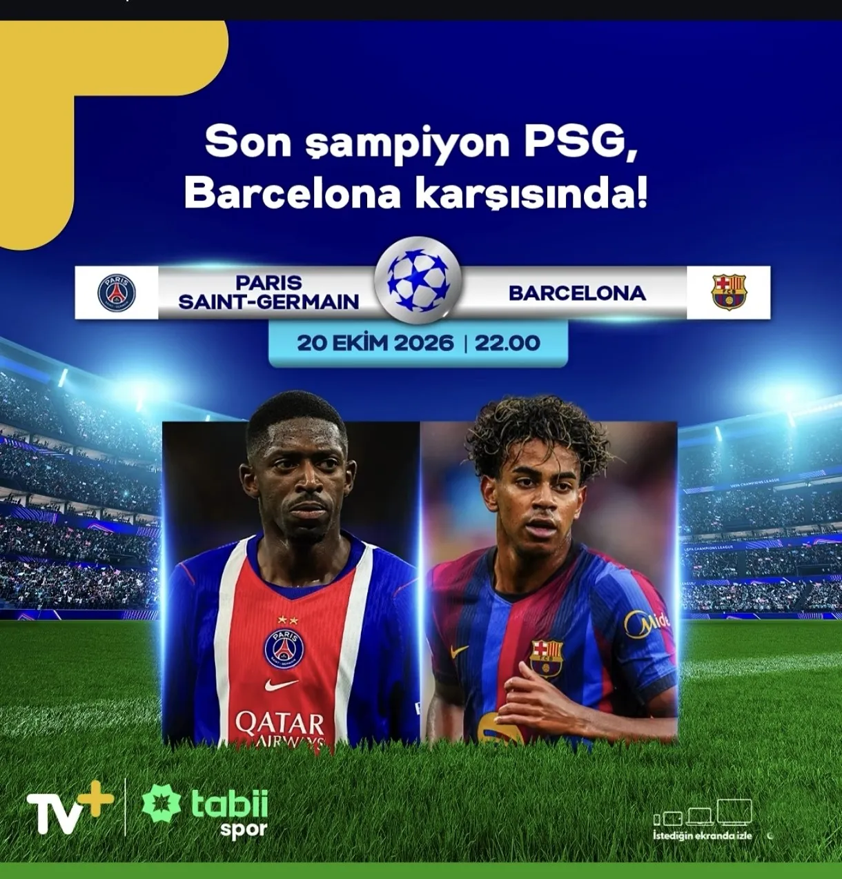 Barcelona - PSG Maçı Tabii Sport ile TV+'ta - https://www.itemhesap.com/1-aylik-tv-plus-kendi-hesabiniza-ozel-tv-premium-54643…