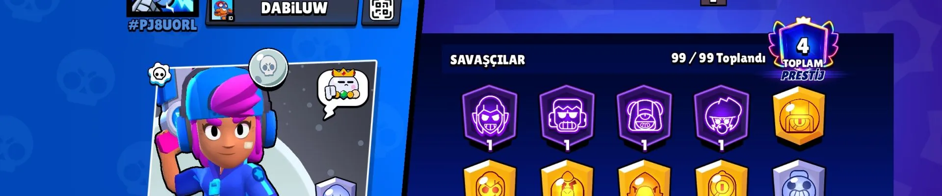 Brawl stars 2018 hesabı nadir kostümlü kapak fotoğrafı